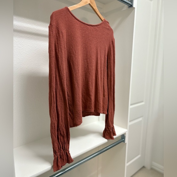 Madewell Texture & Thread Ruffle-Cuff Top - Picture 5 of 10